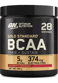 Muscle Fuel Gold Standard BCAA Train + Sustain Powder 266g Raspberry Pomegranate