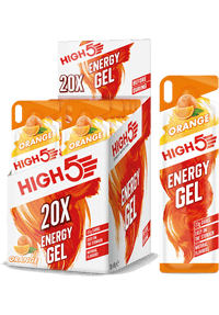 Muscle Fuel High5 Energy Gel 20 Pack Orange